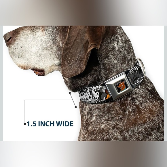 NWT Buckle-Down Scooby-Doo Black Dog Collar size large - Picture 3 of 8